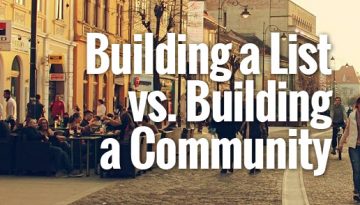 BuildingAListVSBuildingACommunity